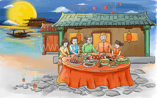賞中秋圓月享美好時(shí)光，企鵝糧油機(jī)械祝您中秋團(tuán)圓快樂(lè)(圖2)
